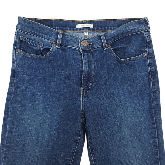 Levi Classic Boot Mid Rise Jeans Womens Size 12 Denim Medium Wash - Picture 3 of 9